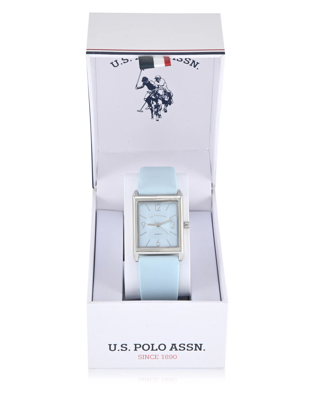 LADIES SLATE BLUE SQUARE WATCH - Image 3