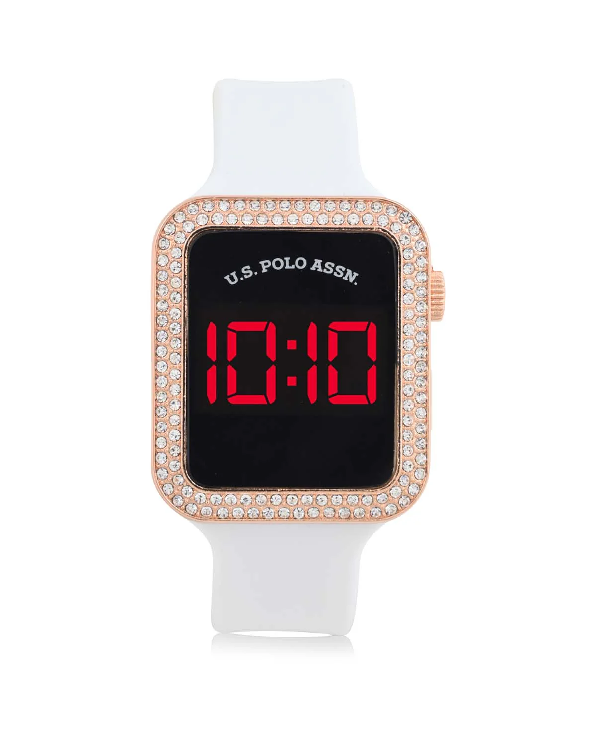 LADIES LED SQUARE EMBELLISHED WATCH & BRACELETS SET - Image 7