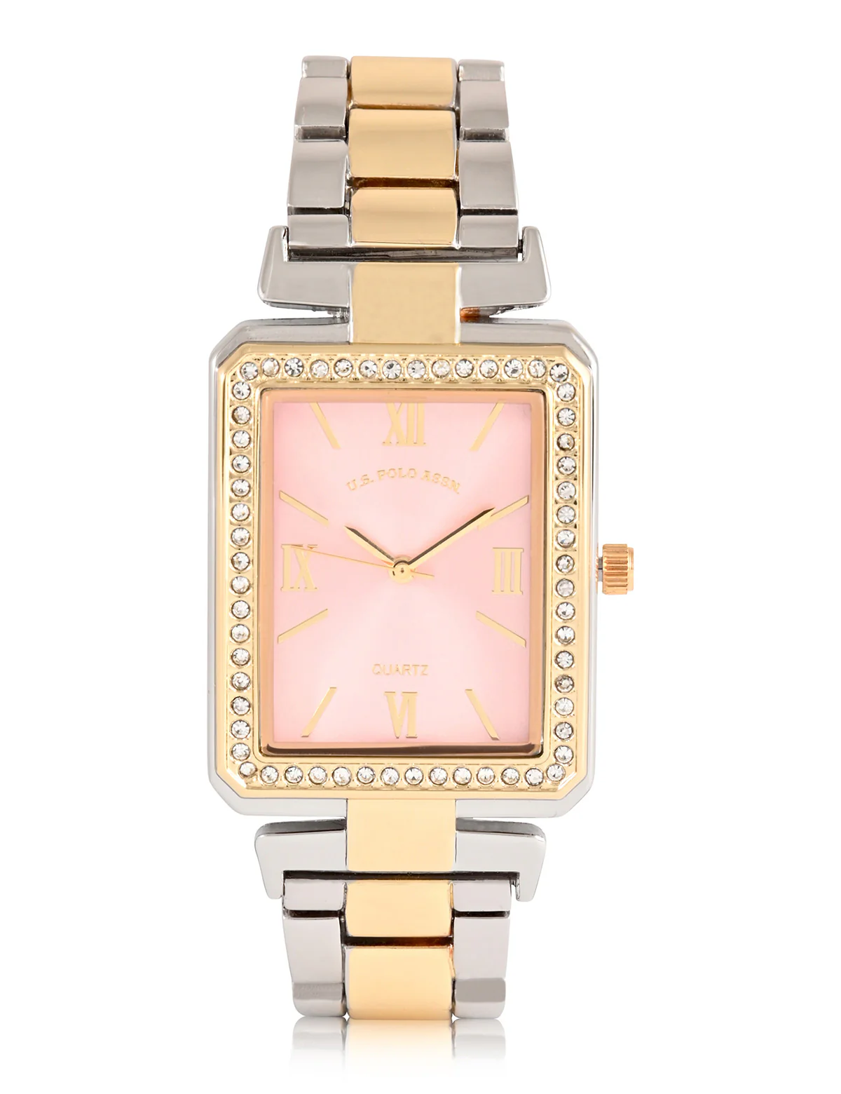 LADIES TWO TONE SQUARE FACE WATCH - Image 4