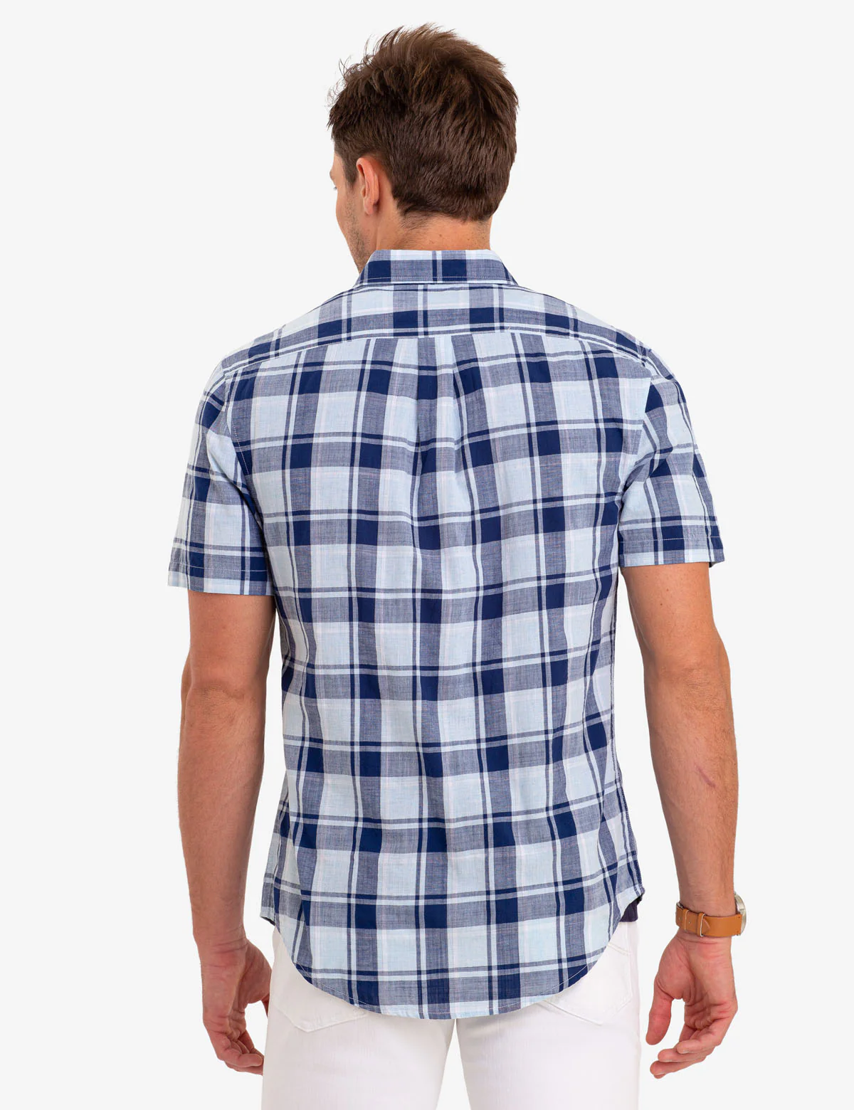 LARGE MADRAS PLAID SHORT SLEEVE SHIRT - Image 3