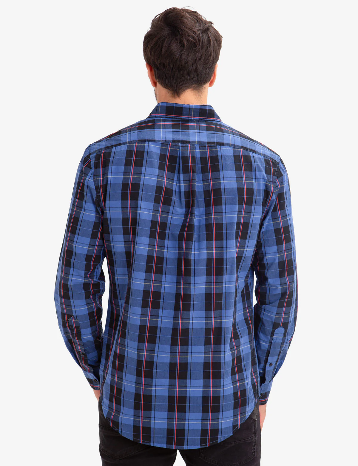 LARGE PLAID POPLIN SHIRT - Image 4