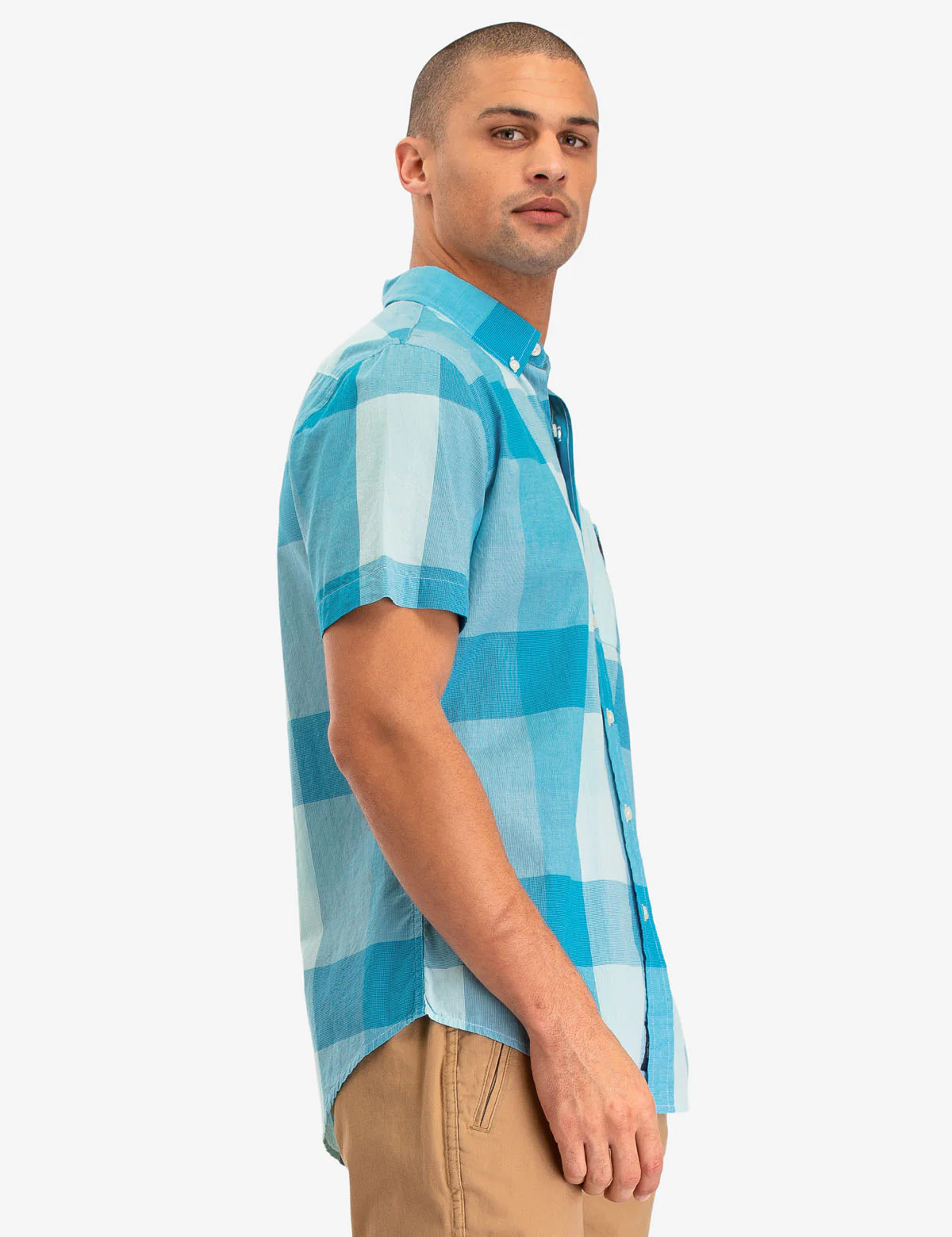 LARGE PLAID SHORT SLEEVE SHIRT - Image 3