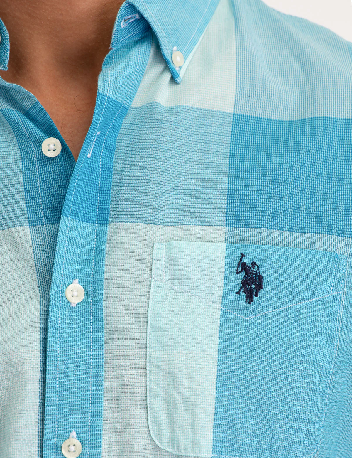 LARGE PLAID SHORT SLEEVE SHIRT - Image 5