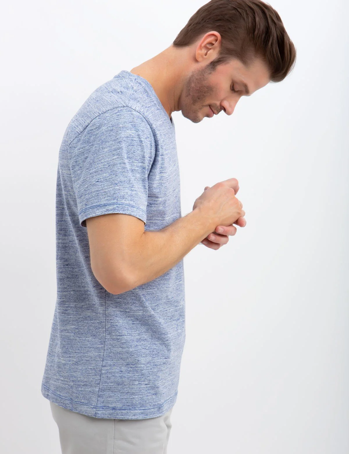 LINEAR SPACE DYED T-SHIRT - Image 4