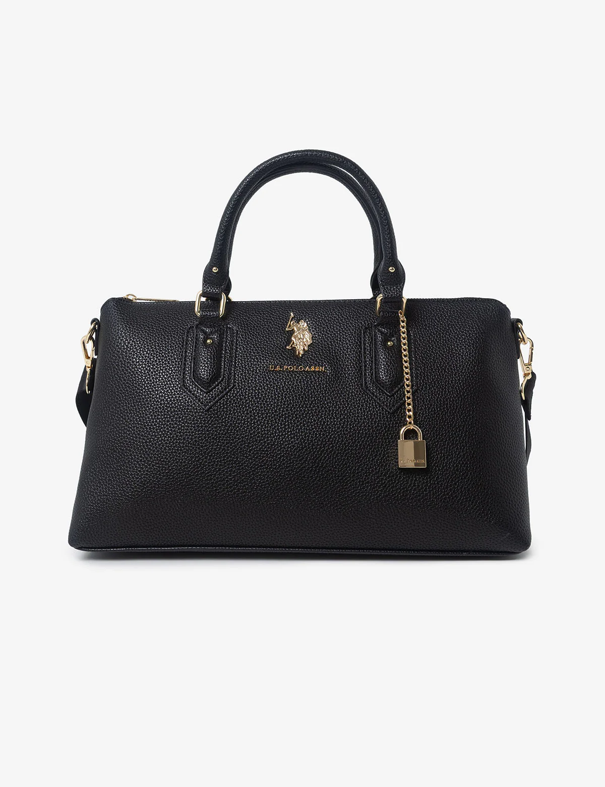 LOCK CHAIN SATCHEL BAG WITH CROSSBODY STRAP - Image 7