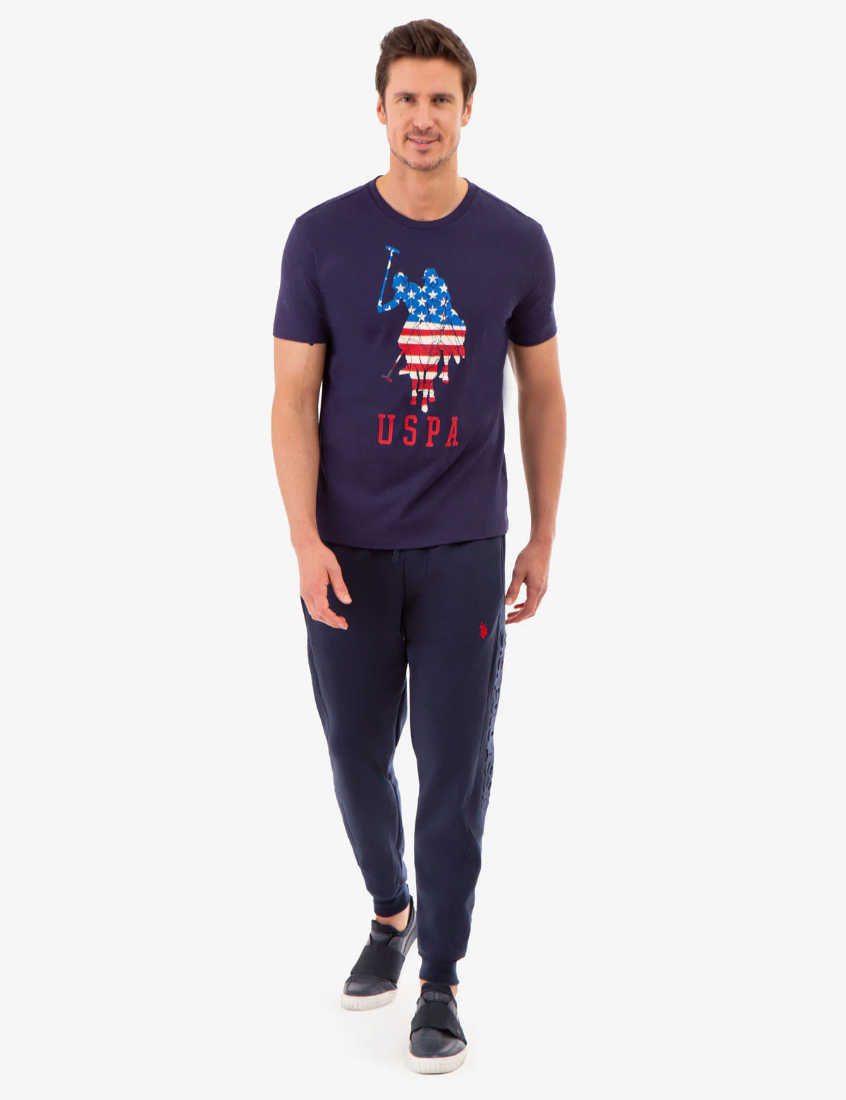 LOGO FLAG PRINT CREW NECK T-SHIRT - Image 2