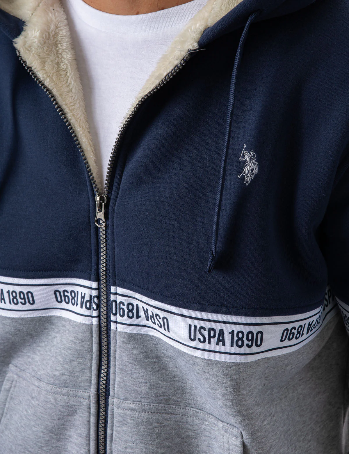 LOGO TAPE COLORBLOCK HOODIE - Image 5