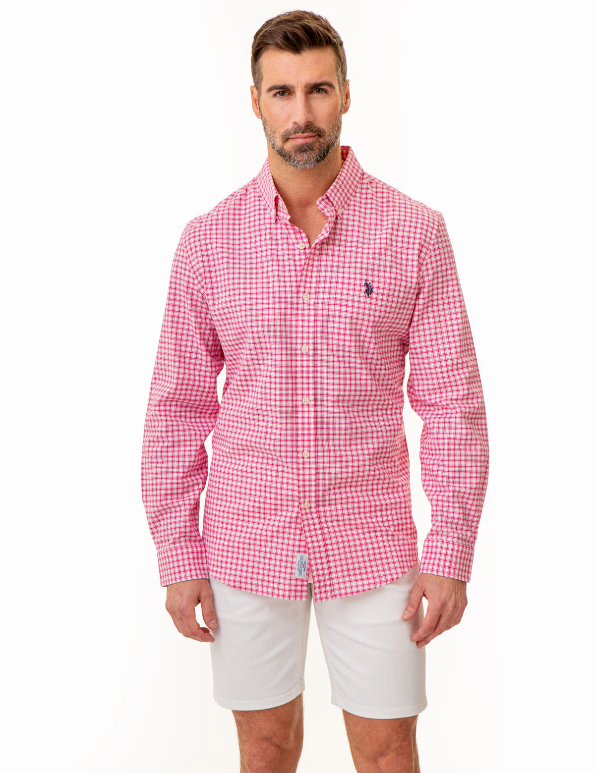 LONG SLEEVE BOX PLAID WOVEN SHIRT - Image 6
