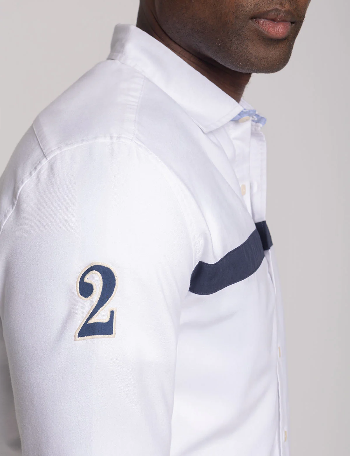 LONG SLEEVE CHEST STRIPE OXFORD SHIRT - Image 4