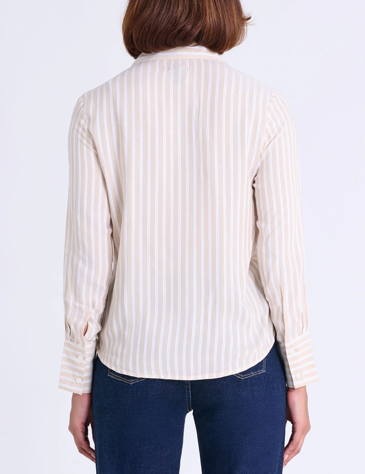 LONG SLEEVE CHEVRON STRIPE SHIRT - Image 5
