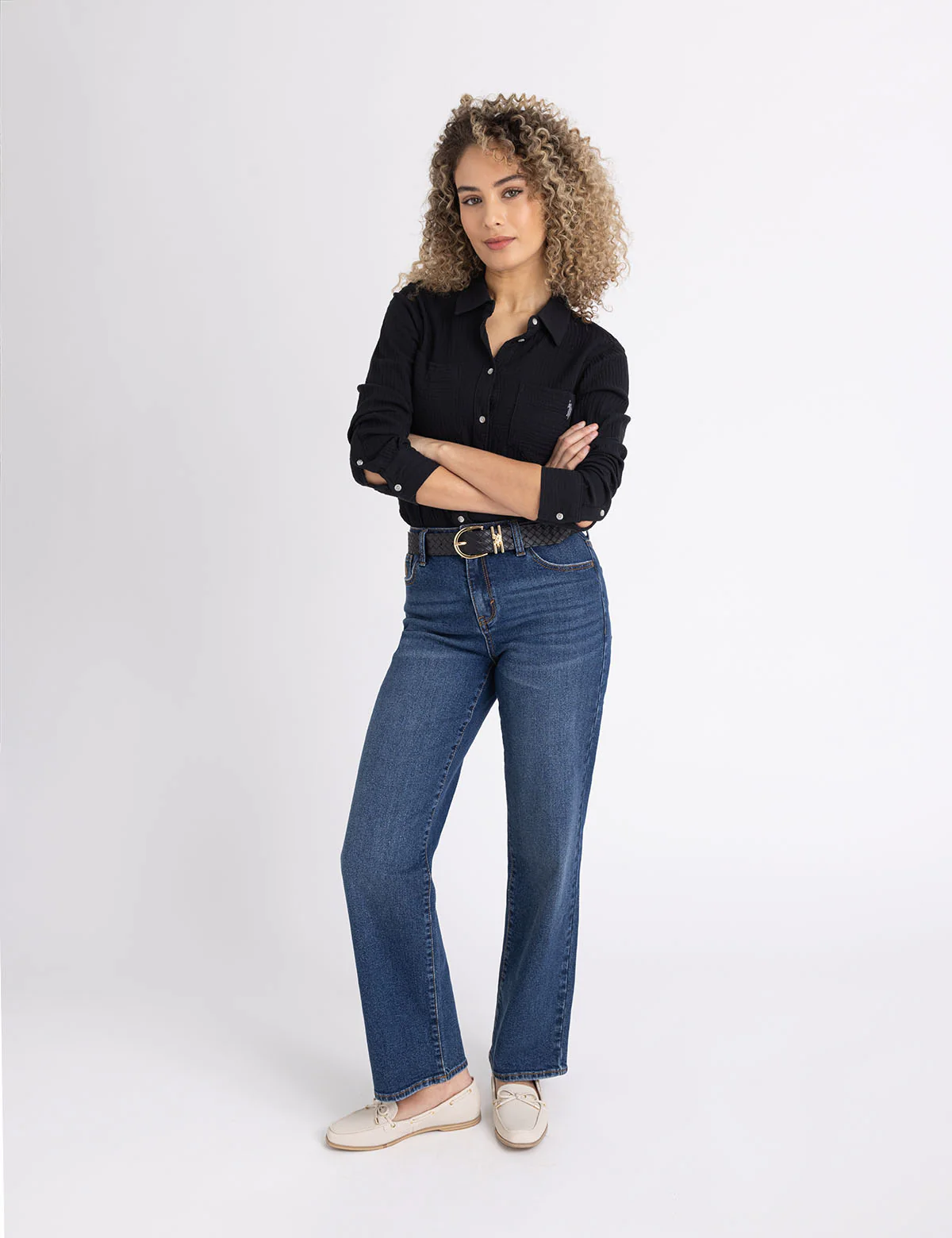 LONG SLEEVE CRINKLE GAUZE SHIRT - Image 3