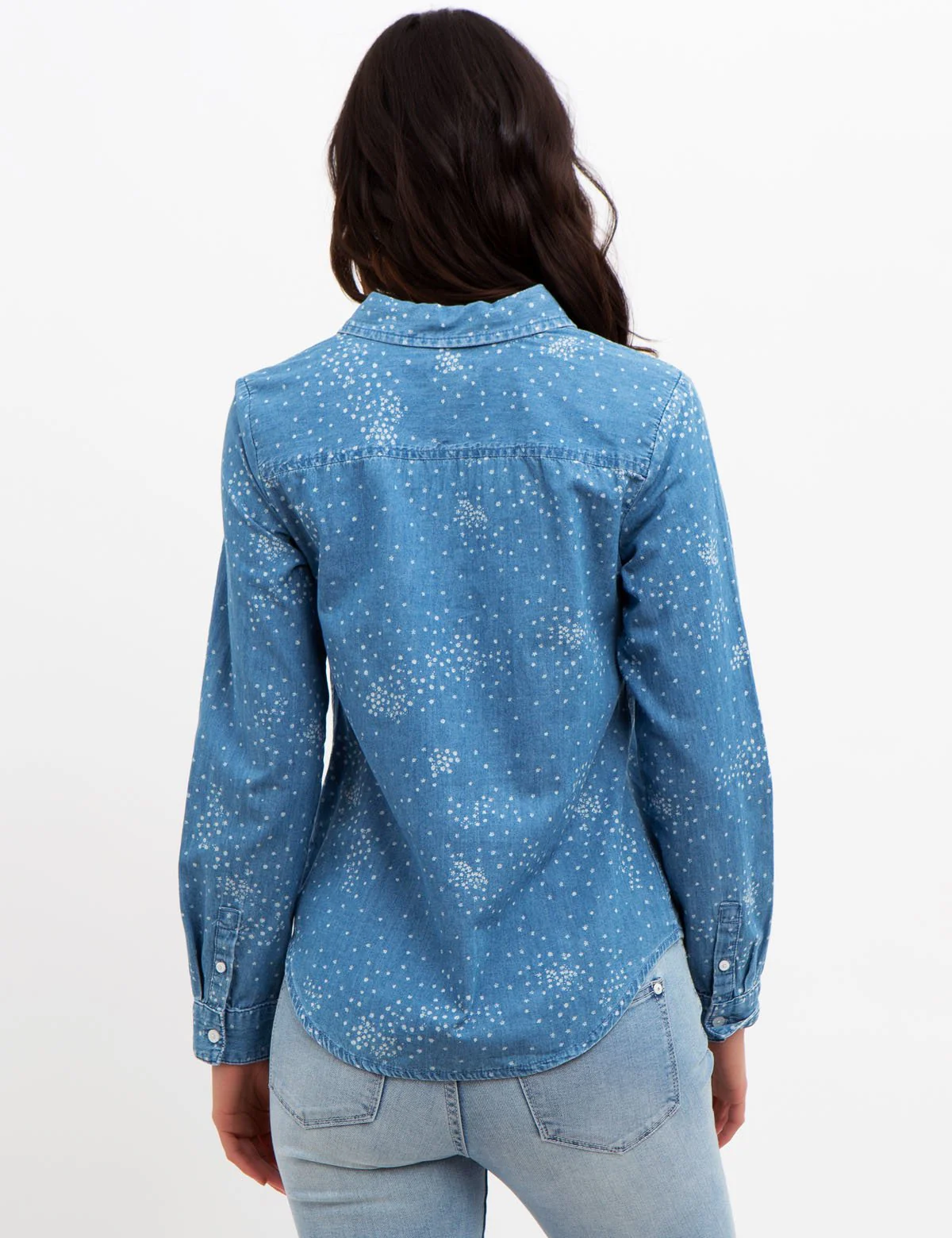 Long Sleeve Denim Shirt - Image 6