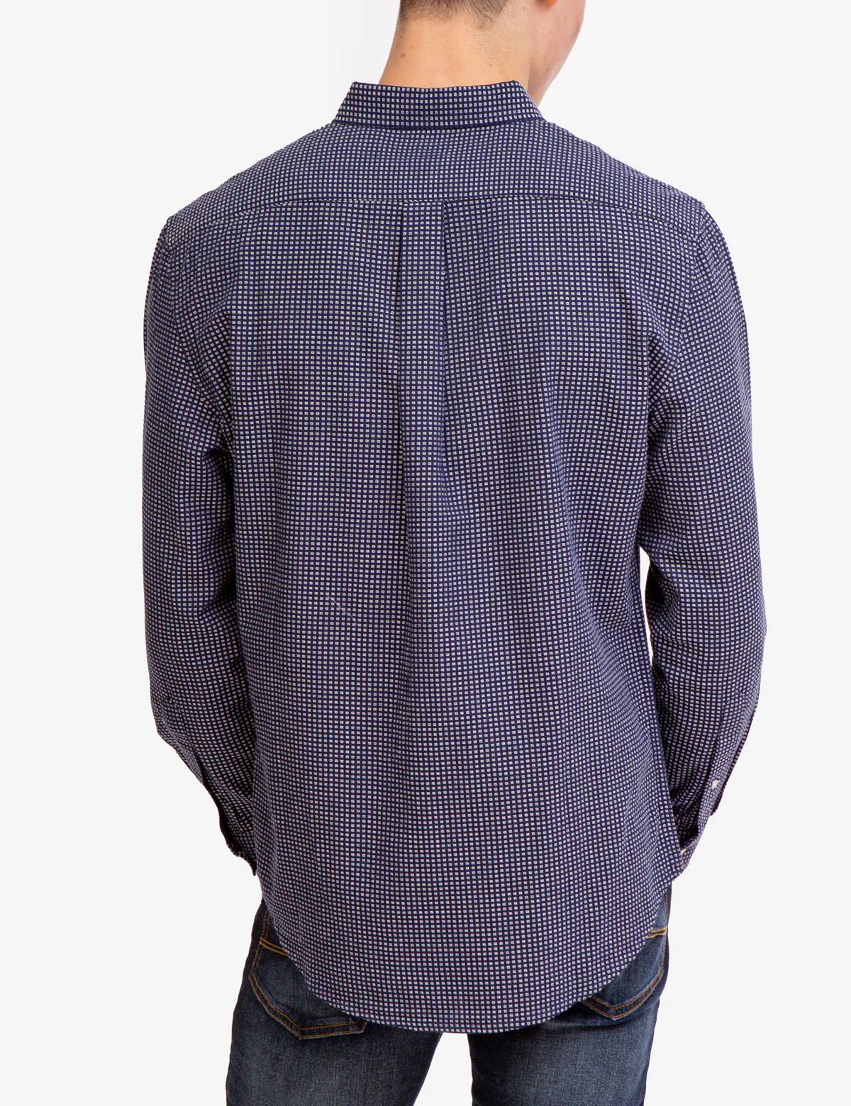 LONG SLEEVE DOBBY PRINT WOVEN SHIRT - Image 10