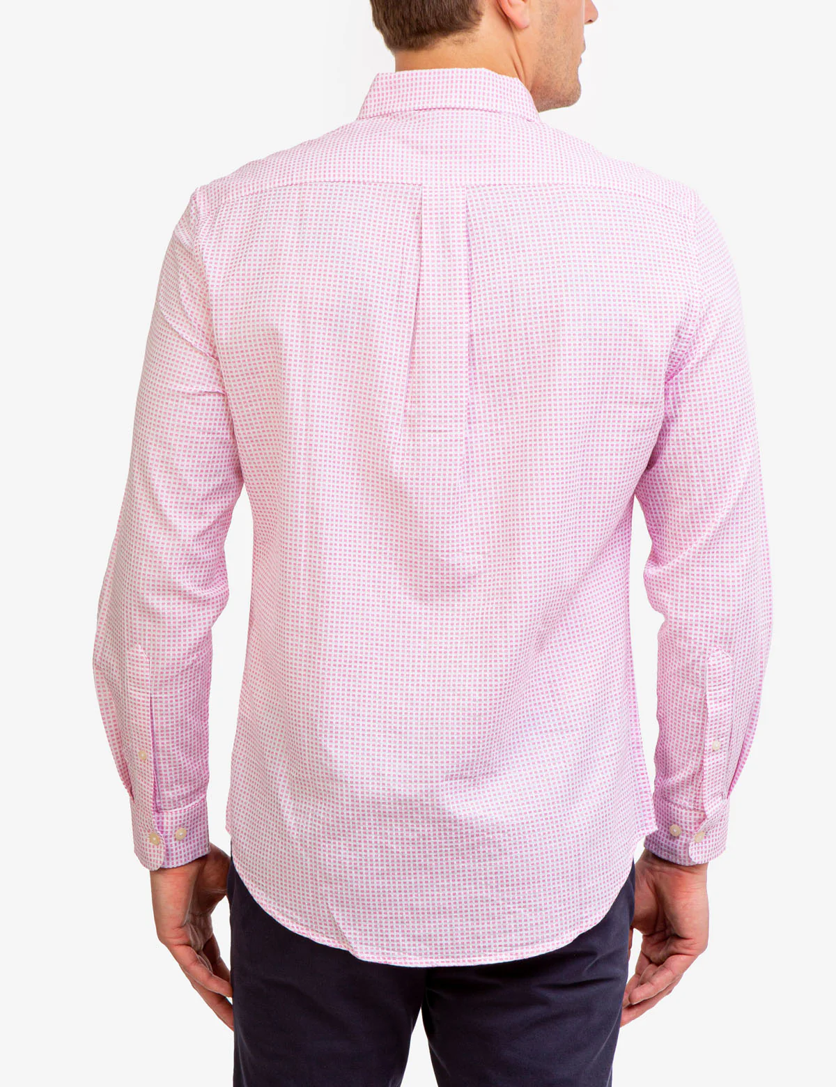 LONG SLEEVE DOBBY PRINT WOVEN SHIRT - Image 4