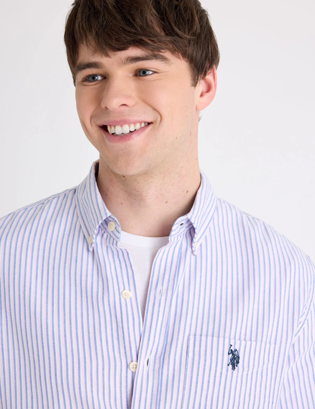 LONG SLEEVE DOUBLE STRIPE OXFORD SHIRT - Image 4