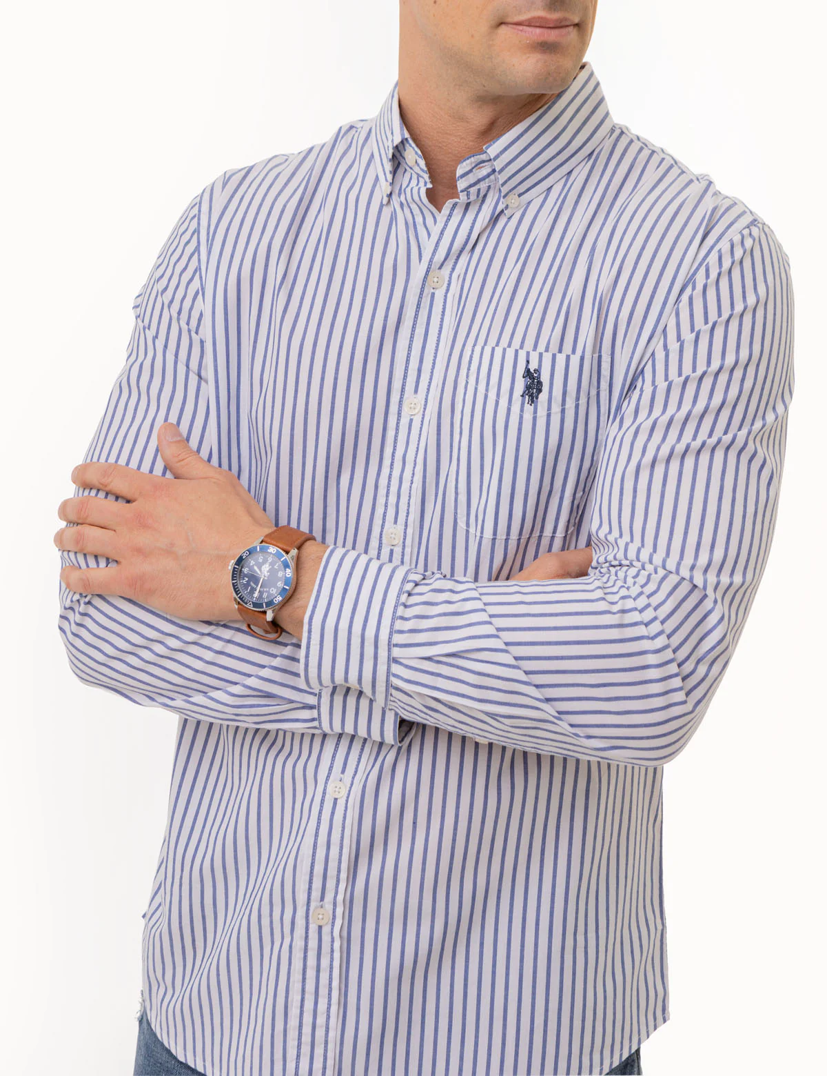 LONG SLEEVE FINE MADRAS STRIPE WOVEN SHIRT - Image 3