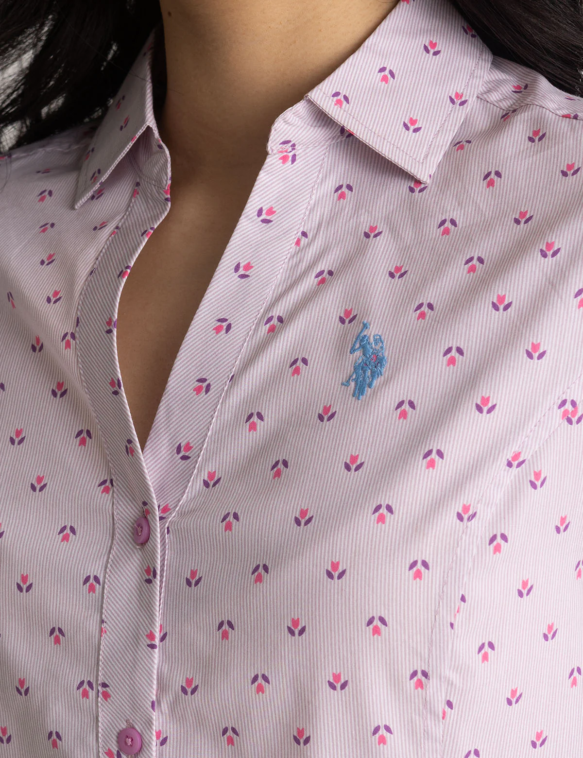 LONG SLEEVE FITTED PRINTED POPLIN SHIRT - Image 7