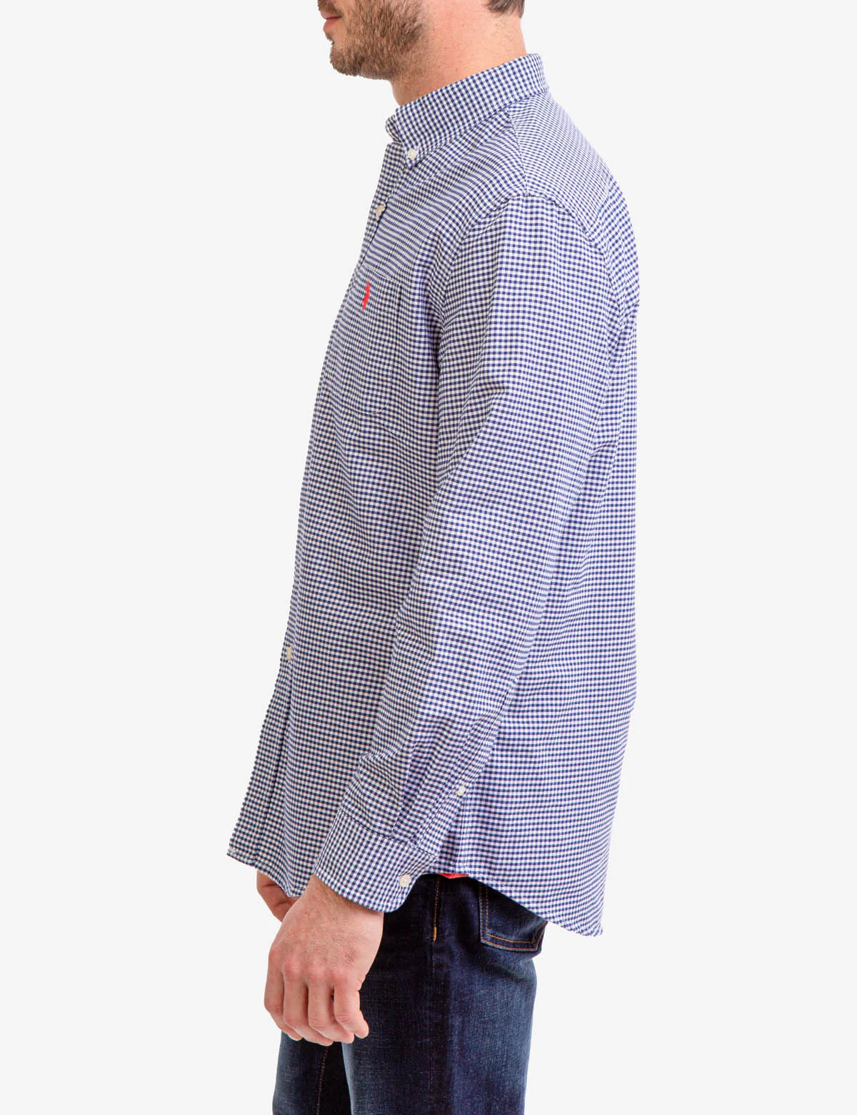 LONG SLEEVE GINGHAM OXFORD SHIRT - Image 3