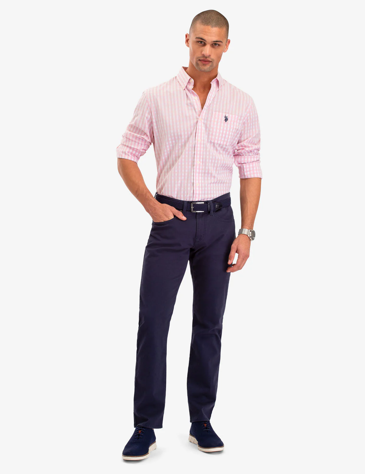 LONG SLEEVE GINGHAM PLAID SHIRT - Image 2