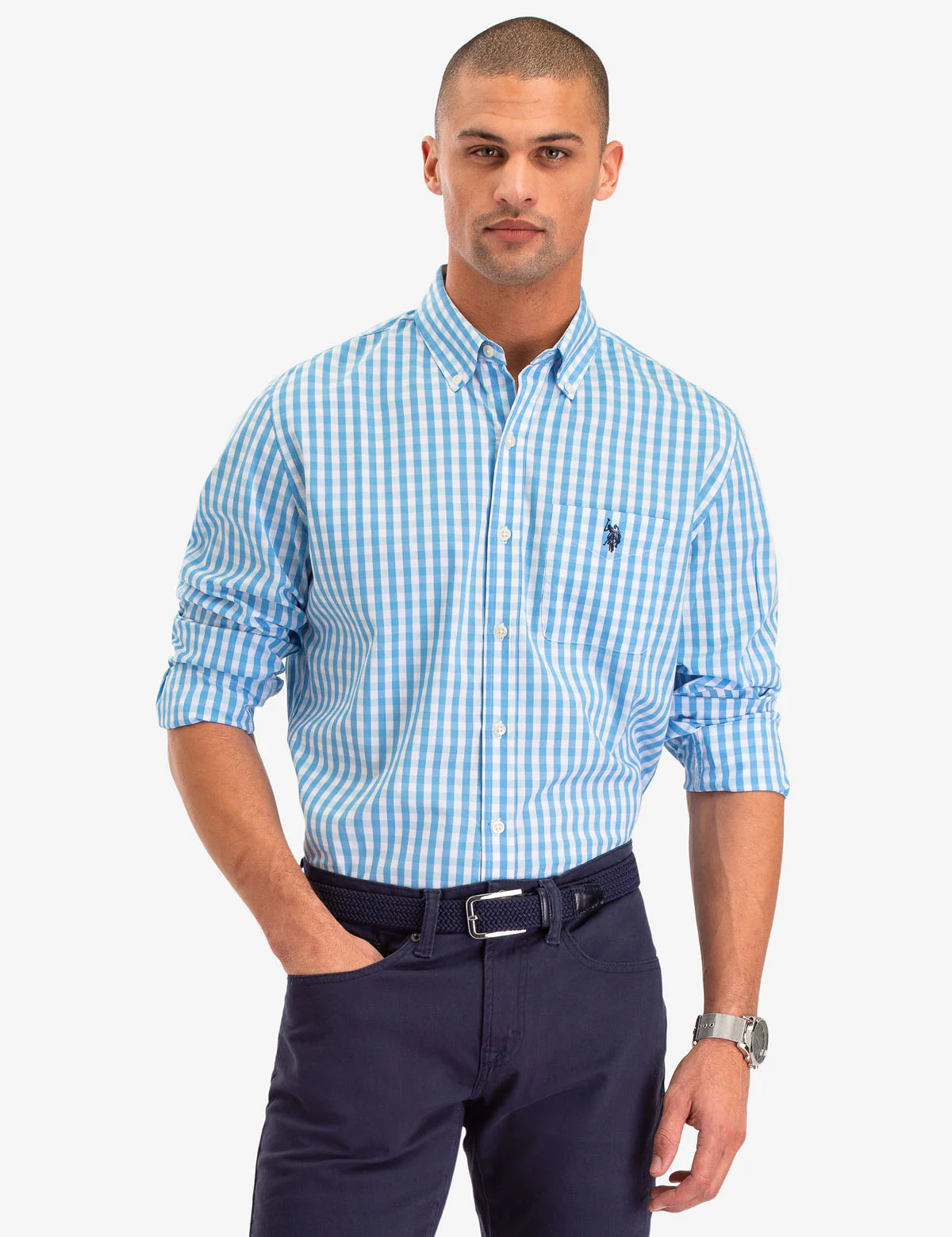 LONG SLEEVE GINGHAM PLAID SHIRT - Image 5