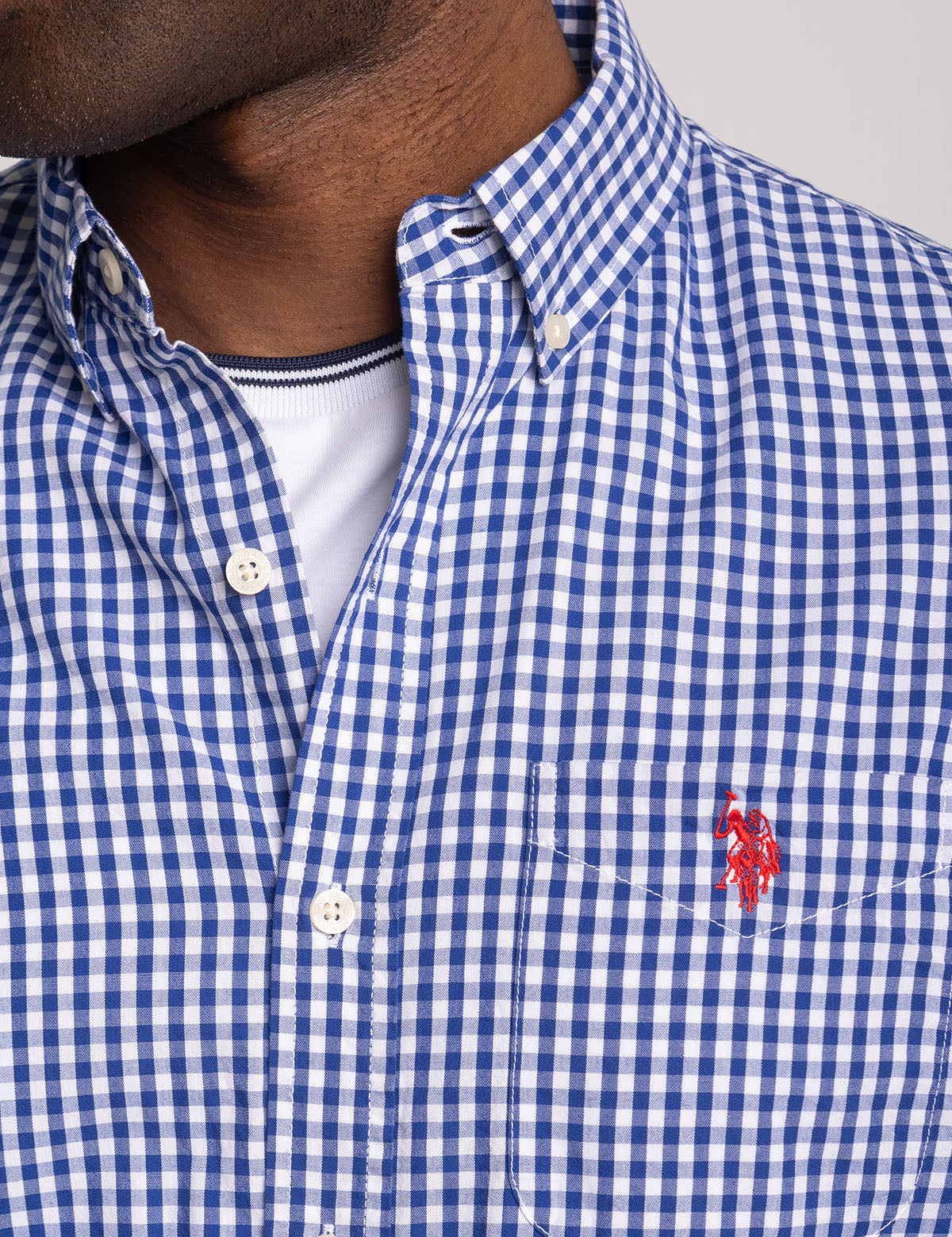 LONG SLEEVE GINGHAM YARN DYE POPLIN SHIRT - Image 3