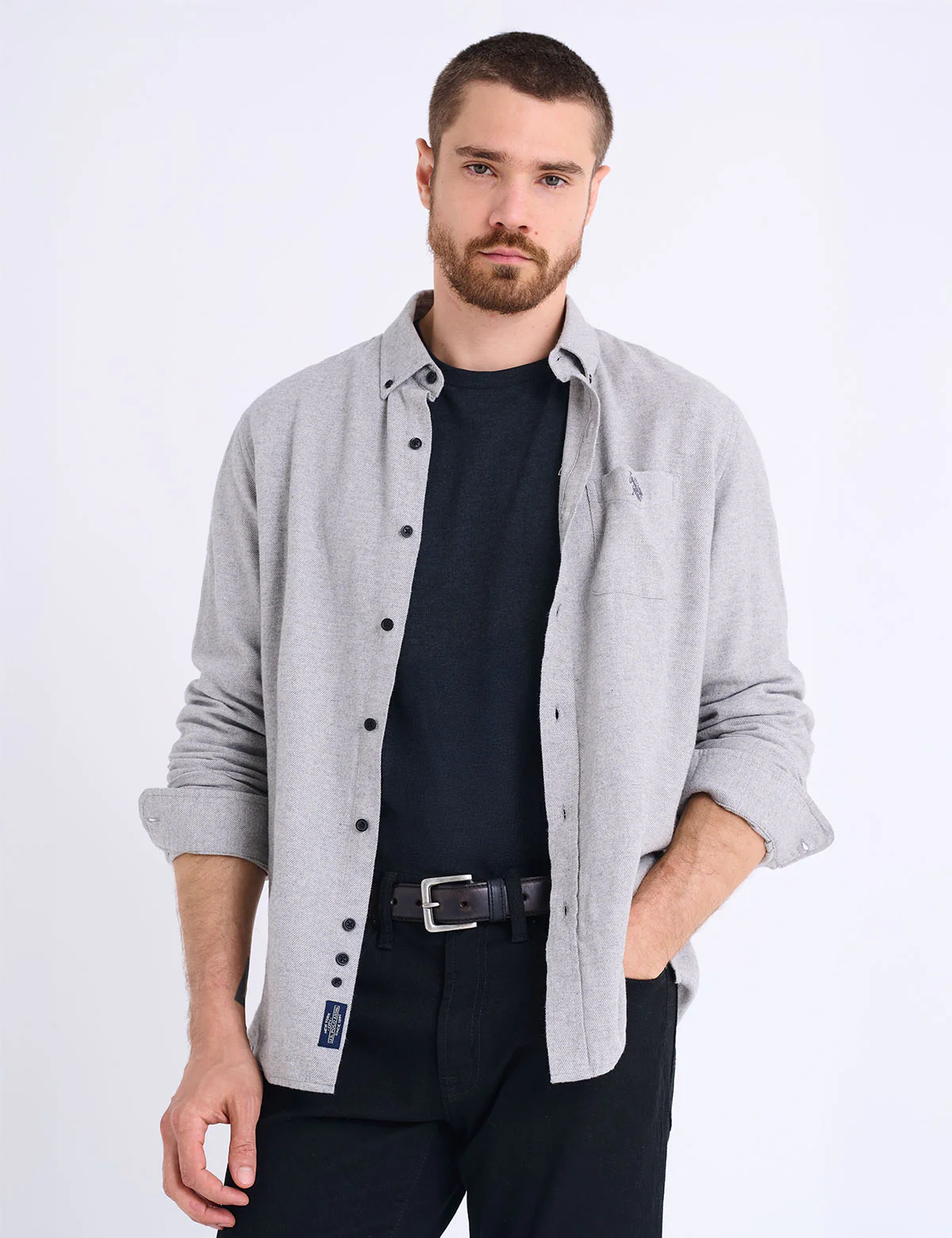 LONG SLEEVE HEAVY BRUSHED TWILL SHIRT