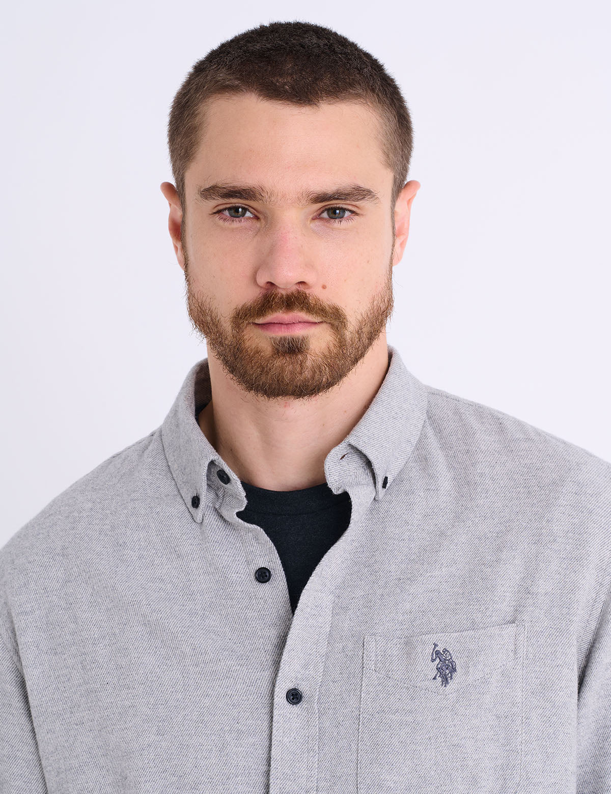 LONG SLEEVE HEAVY BRUSHED TWILL SHIRT - Image 2