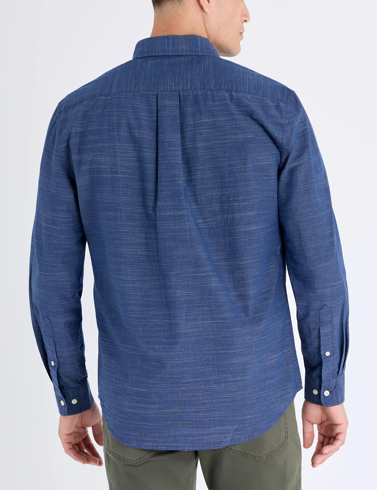 LONG SLEEVE HORIZONTAL TEXTURE STRIPE SHIRT - Image 3