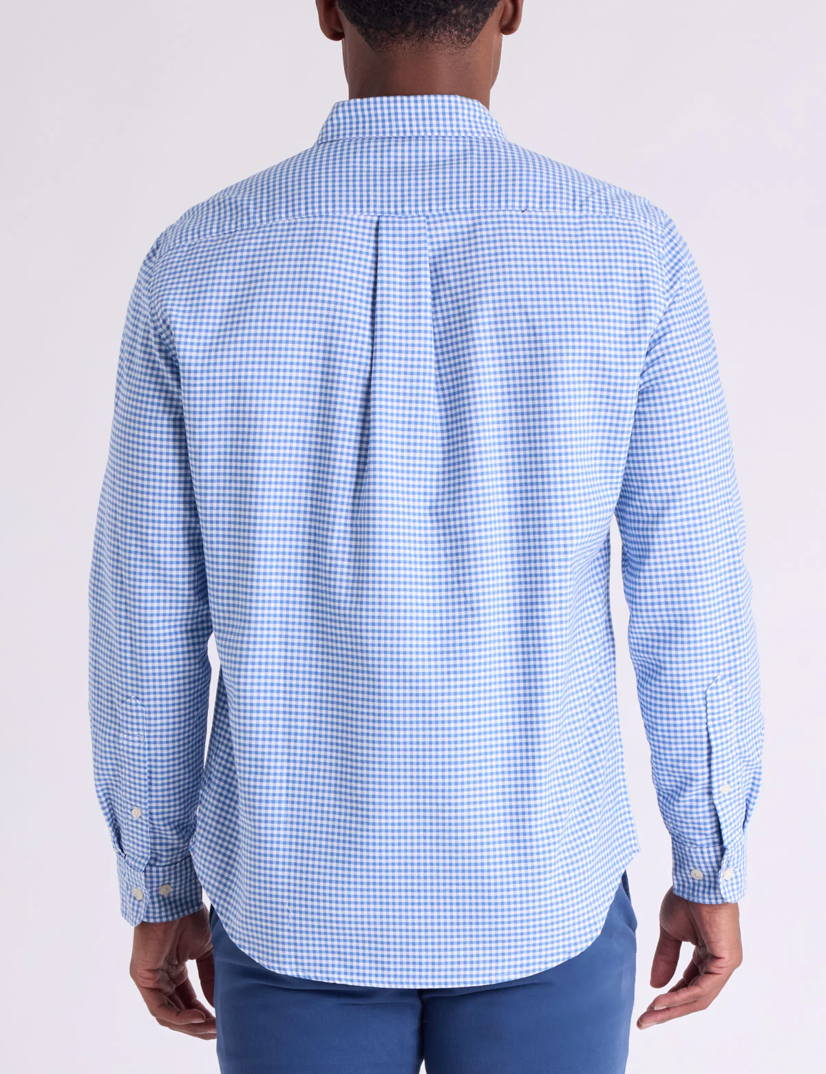 LONG SLEEVE LIGHT WEIGHT GINGHAM OXFORD SHIRT - Image 11