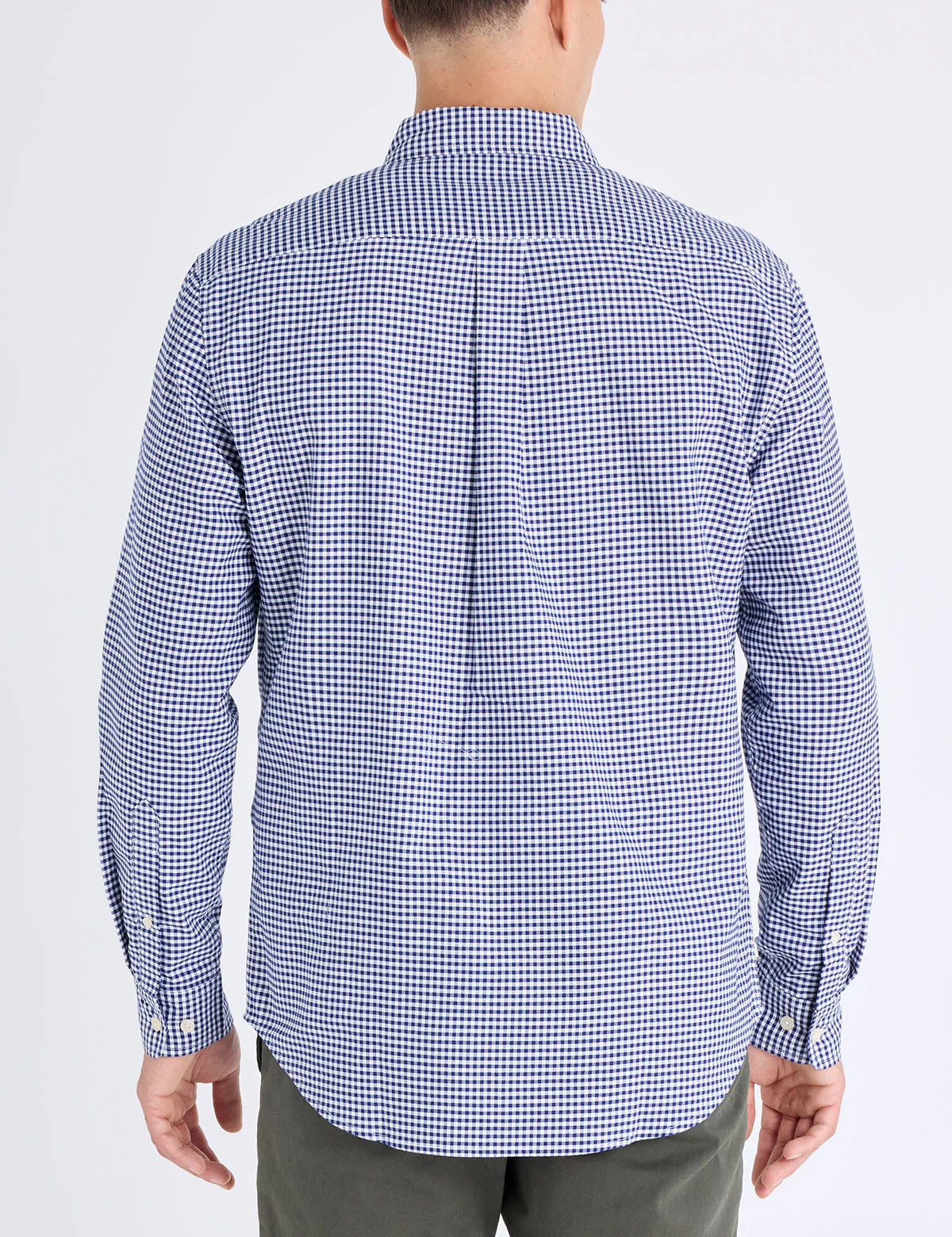 LONG SLEEVE LIGHT WEIGHT GINGHAM OXFORD SHIRT - Image 4