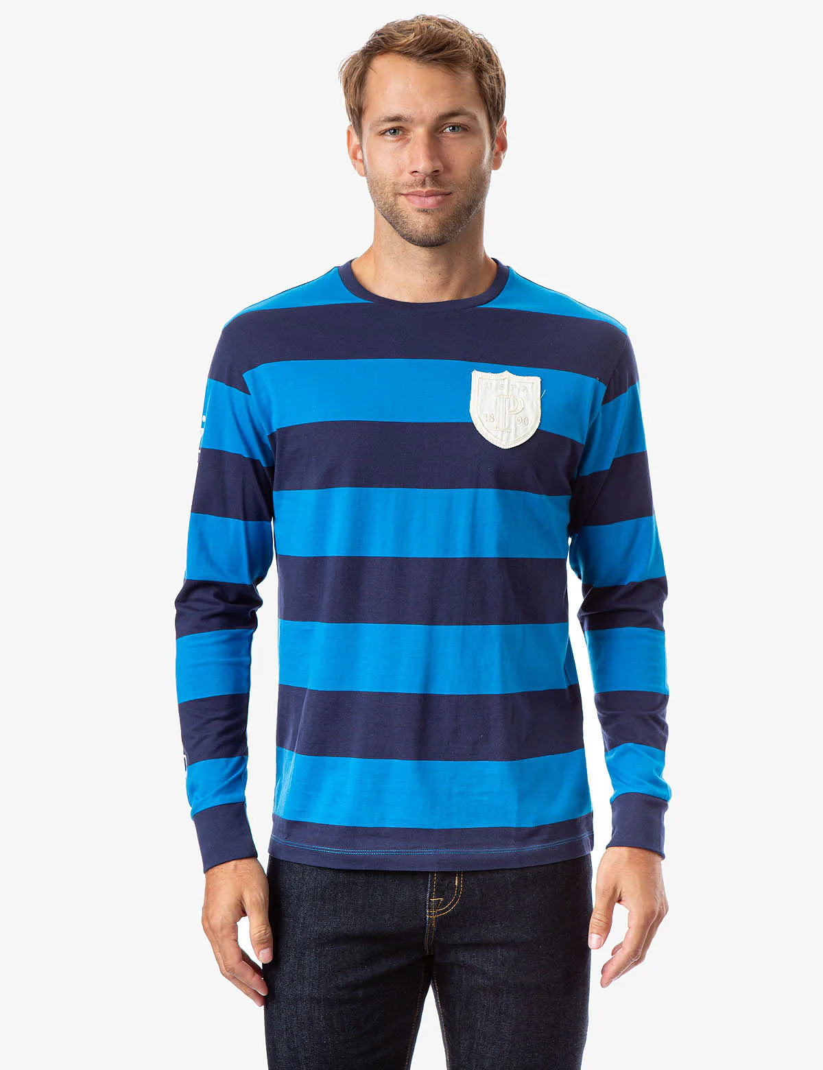 LONG SLEEVE PATCH LOGO SHIRT
