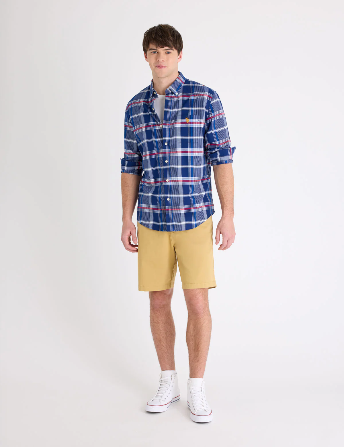 LONG SLEEVE PLAID OXFORD SHIRT - Image 3