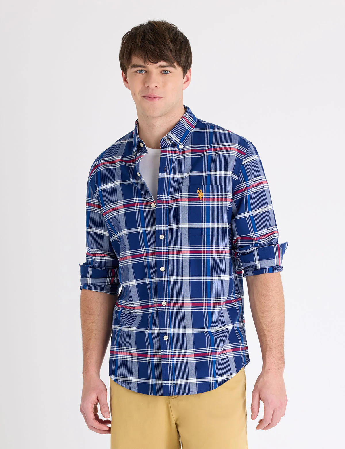 LONG SLEEVE PLAID OXFORD SHIRT - Image 5