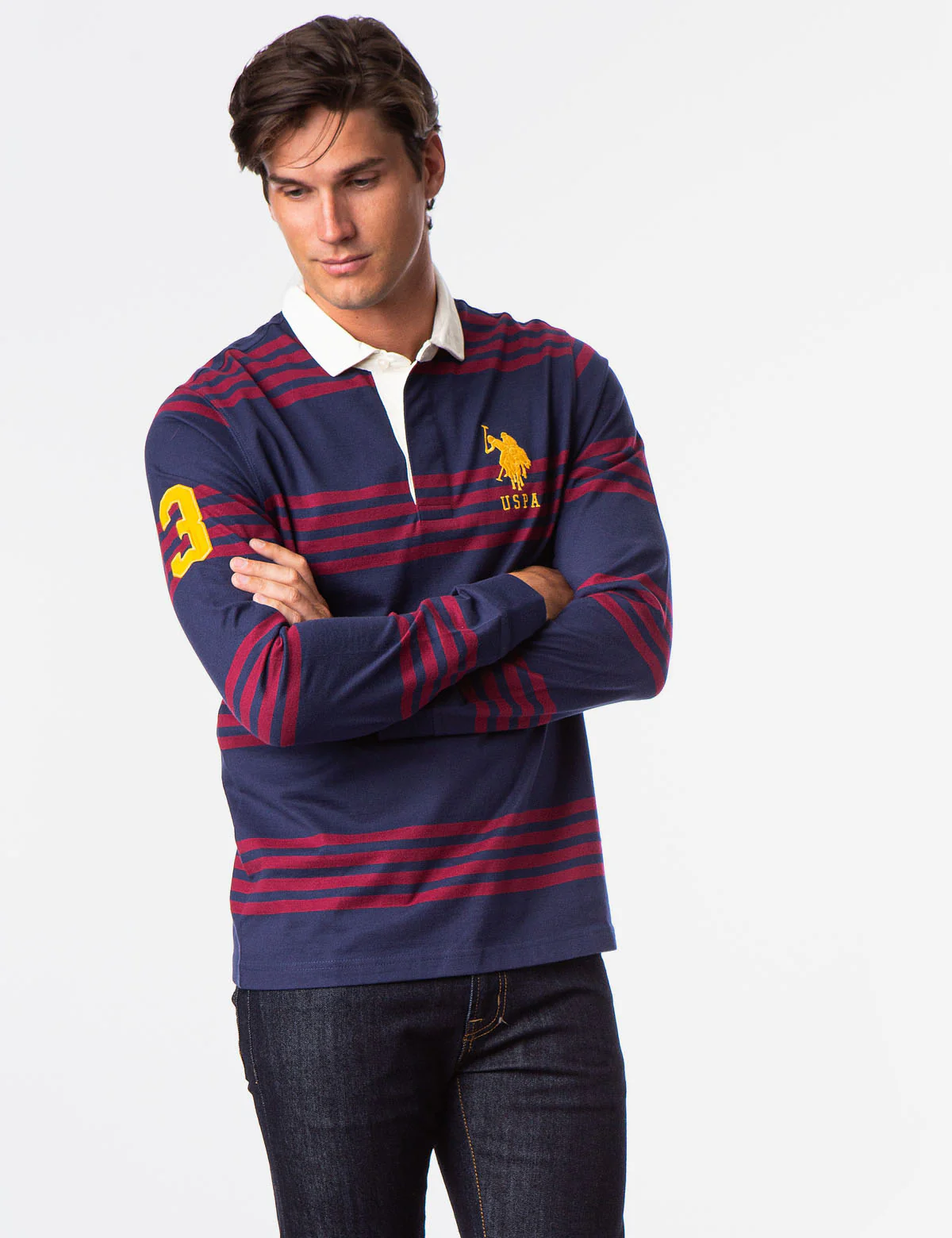 LONG SLEEVE RUGBY POLO SHIRT - Image 2