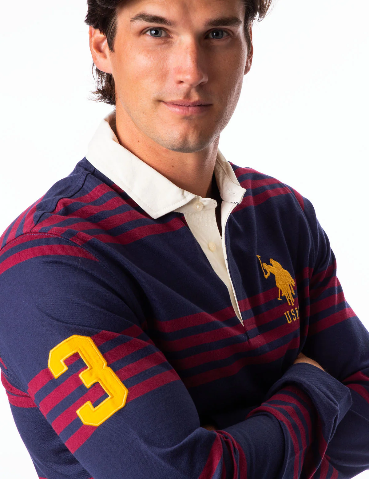 LONG SLEEVE RUGBY POLO SHIRT - Image 4