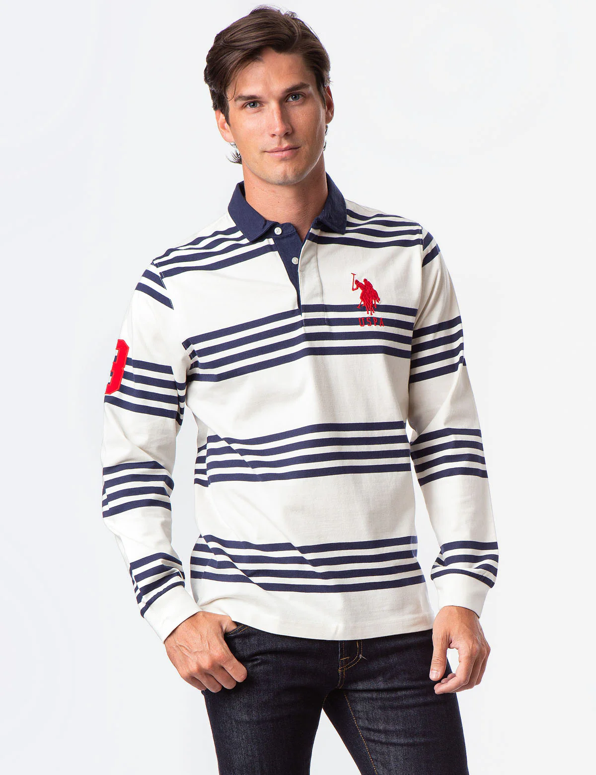 LONG SLEEVE RUGBY POLO SHIRT - Image 5
