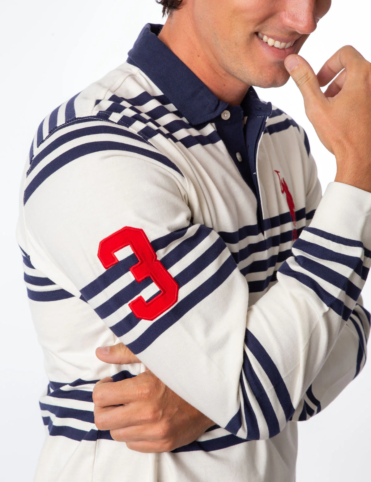 LONG SLEEVE RUGBY POLO SHIRT - Image 8