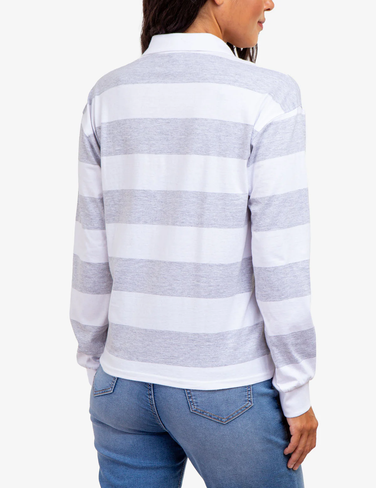 LONG SLEEVE RUGBY STRIPE POLO SHIRT - Image 13