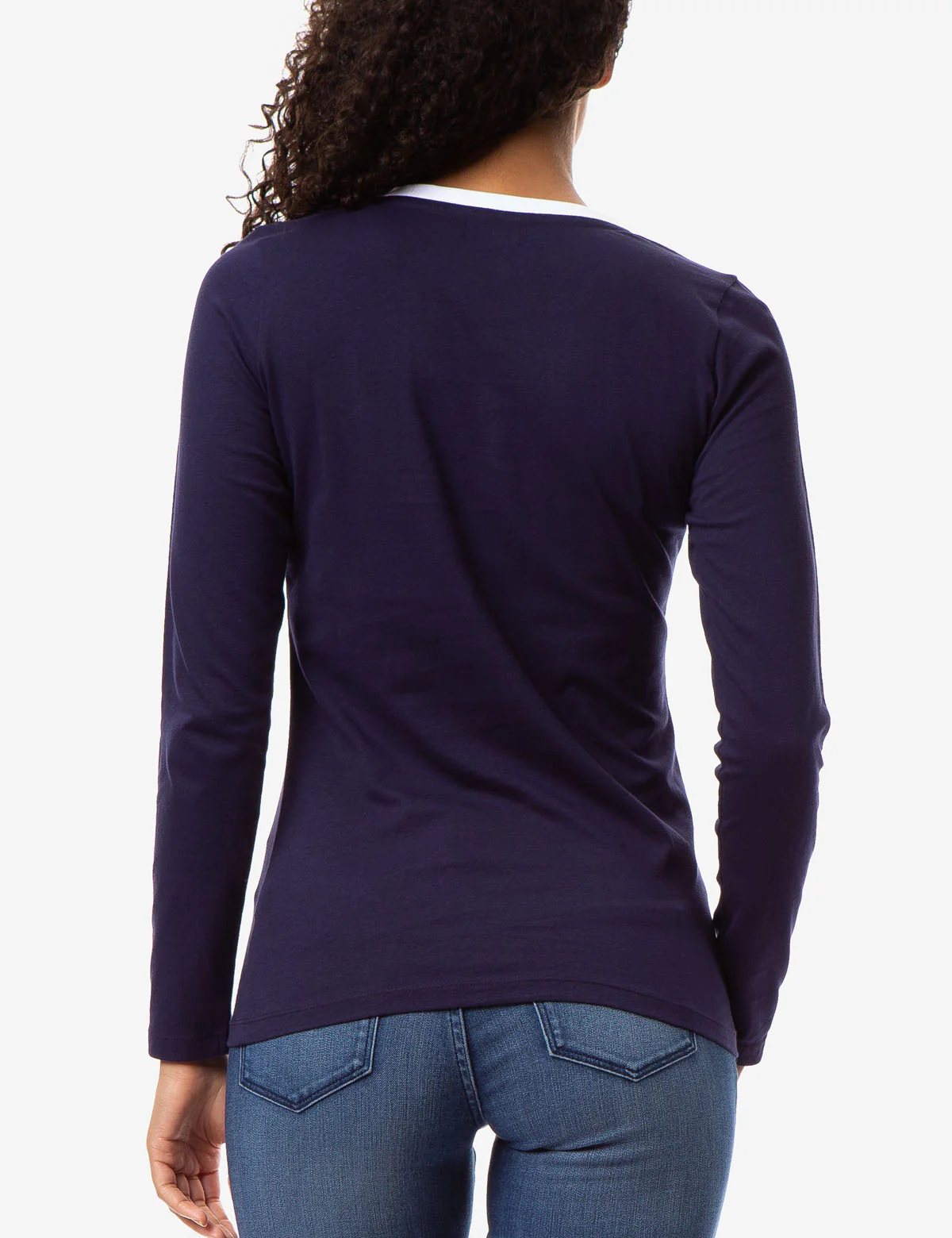 LONG SLEEVE SCOOP NECK FLAG HENLEY - Image 7