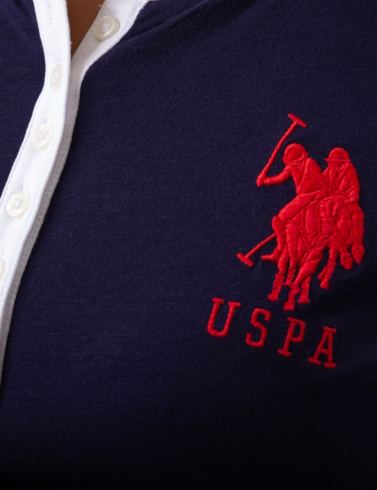 LONG SLEEVE SCOOP NECK FLAG HENLEY - Image 8