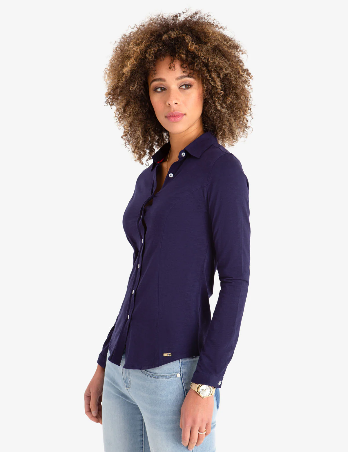 LONG SLEEVE SHIRT IN COTTON JERSEY - Image 3