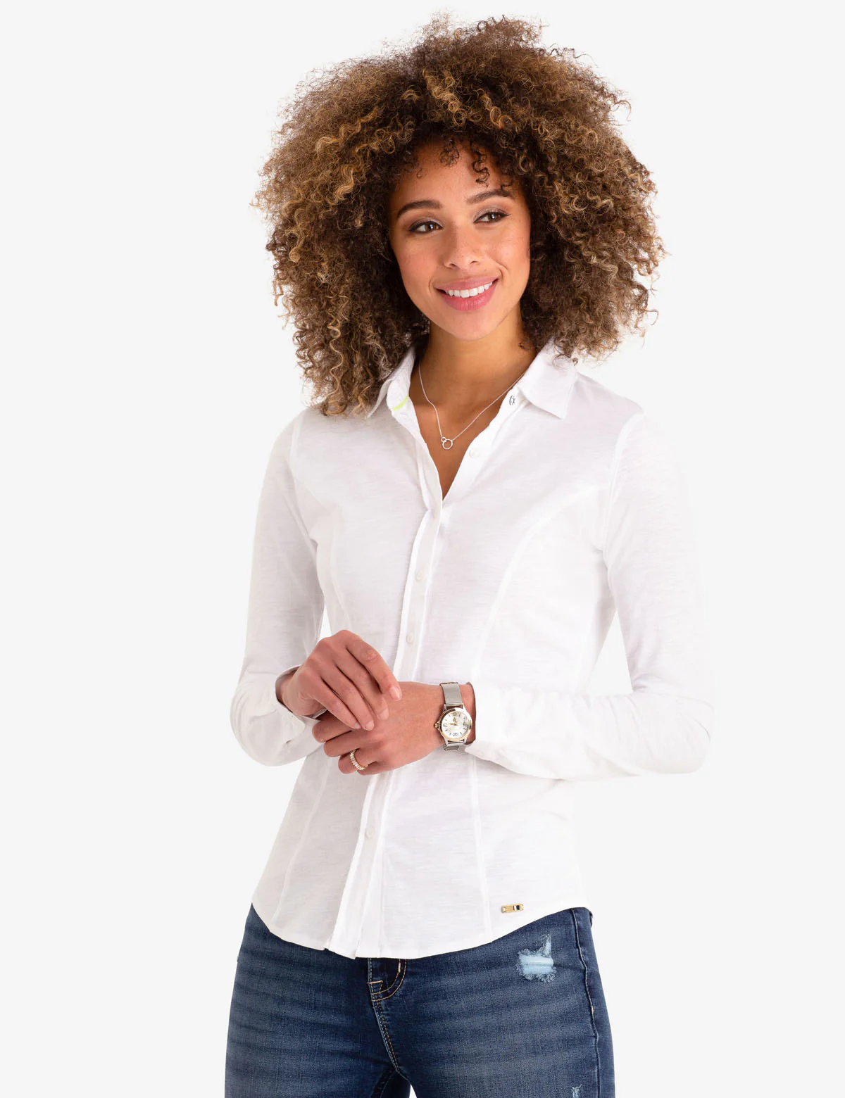 LONG SLEEVE SHIRT IN COTTON JERSEY - Image 5