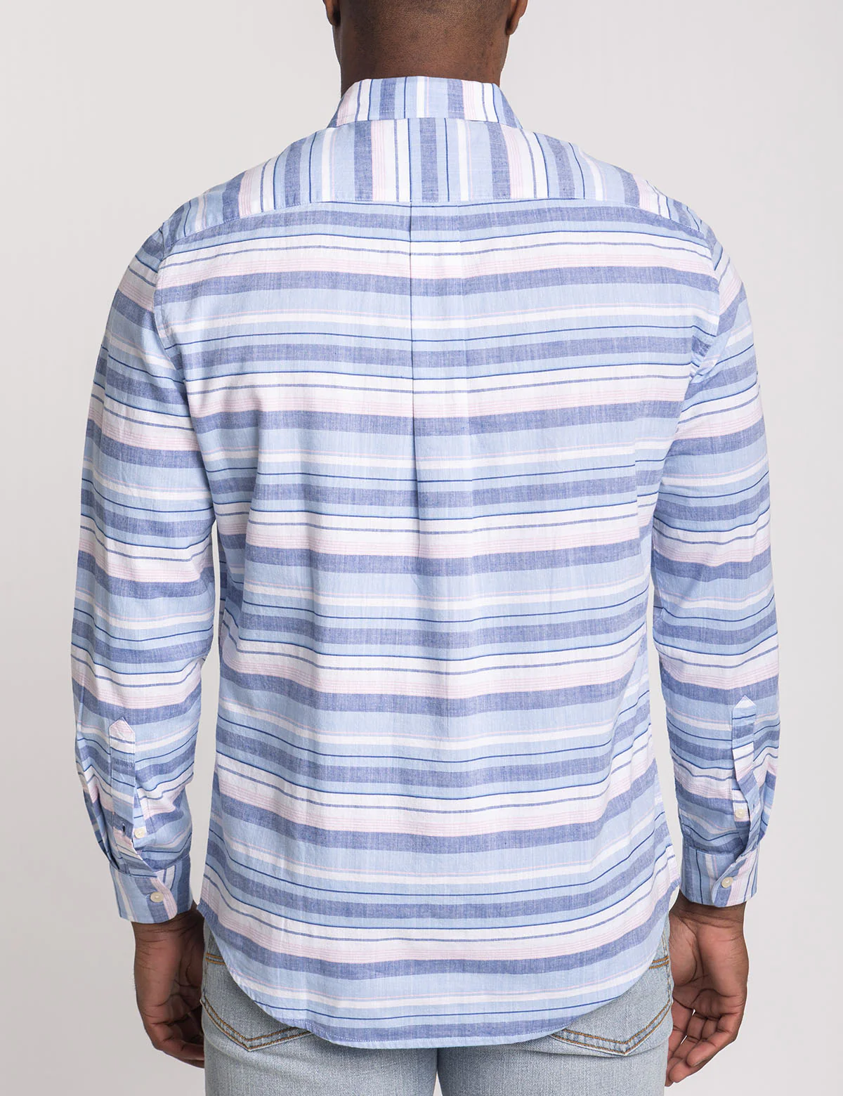 LONG SLEEVE SLUB POPLIN WITH DOBBY SHIRT - Image 4
