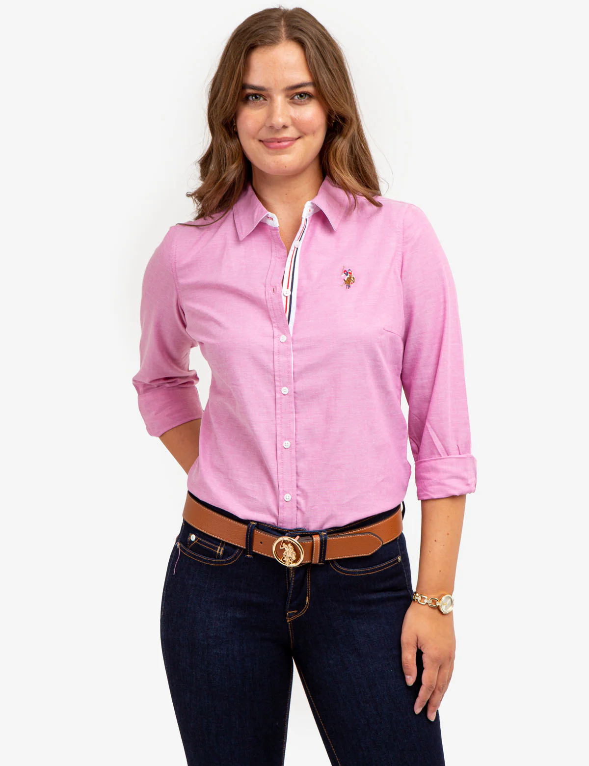 LONG SLEEVE SOLID STRETCH OXFORD SHIRT - Image 11
