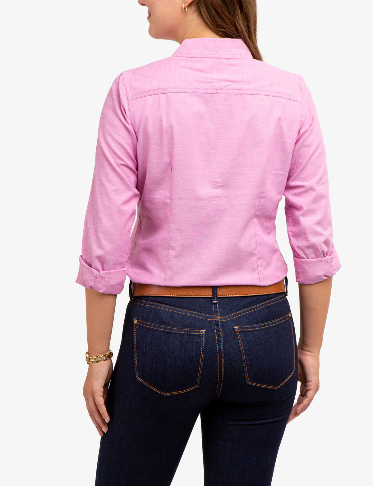 LONG SLEEVE SOLID STRETCH OXFORD SHIRT - Image 13