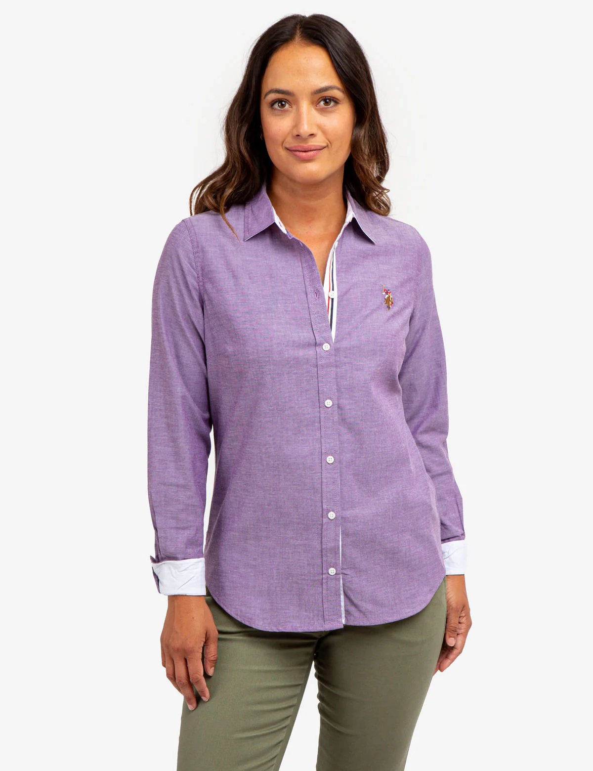 LONG SLEEVE SOLID STRETCH OXFORD SHIRT - Image 15
