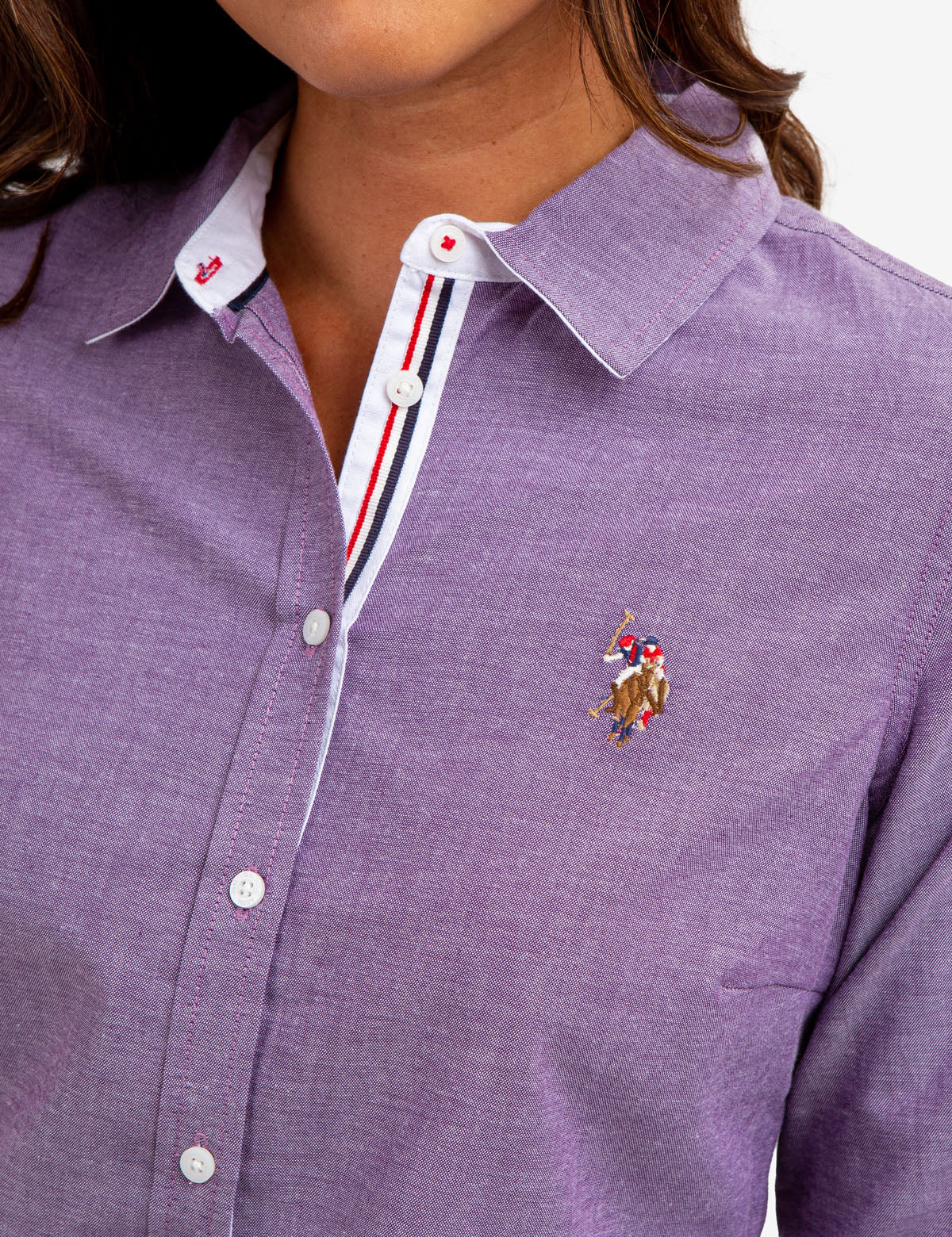LONG SLEEVE SOLID STRETCH OXFORD SHIRT - Image 17
