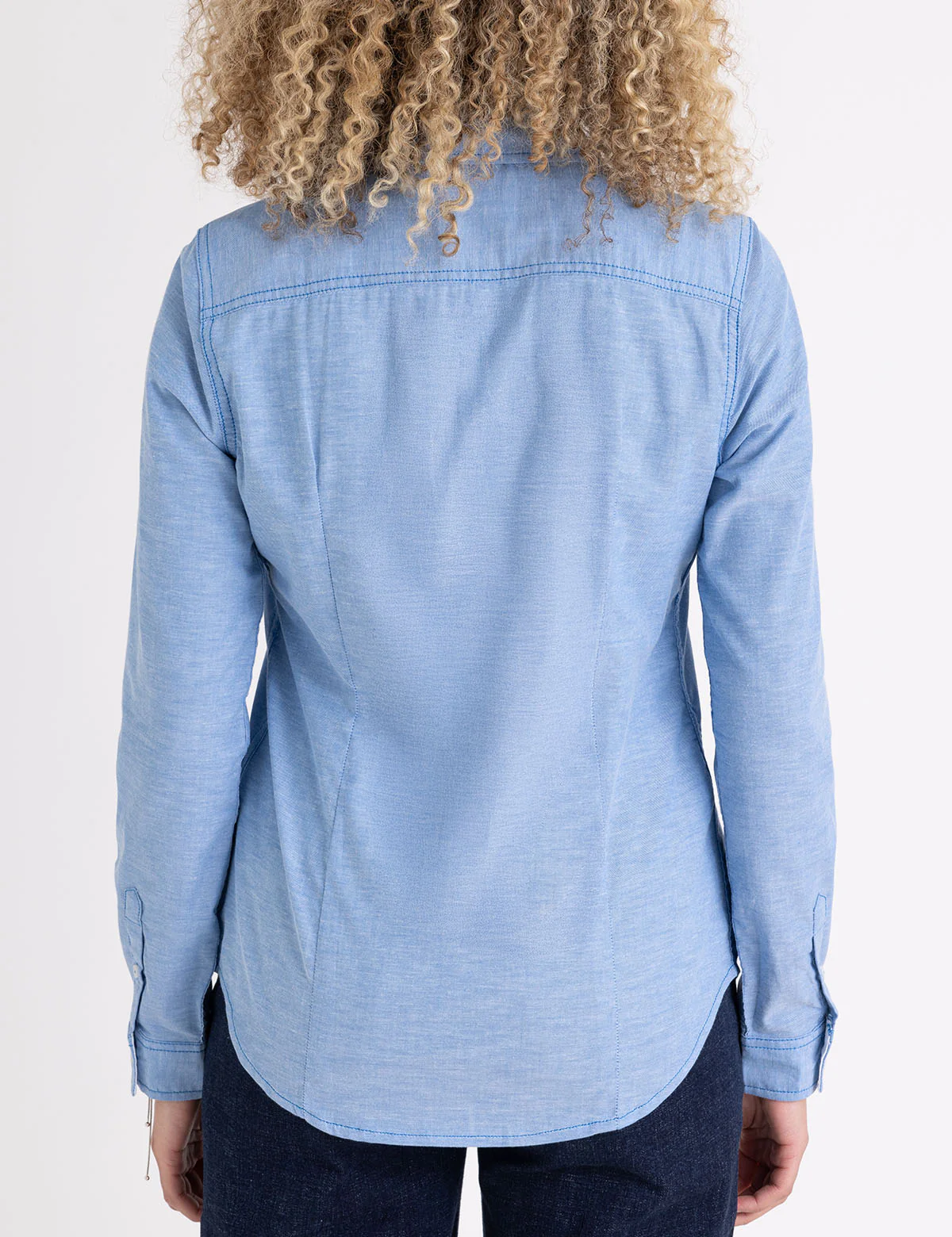 LONG SLEEVE SOLID STRETCH OXFORD SHIRT - Image 11