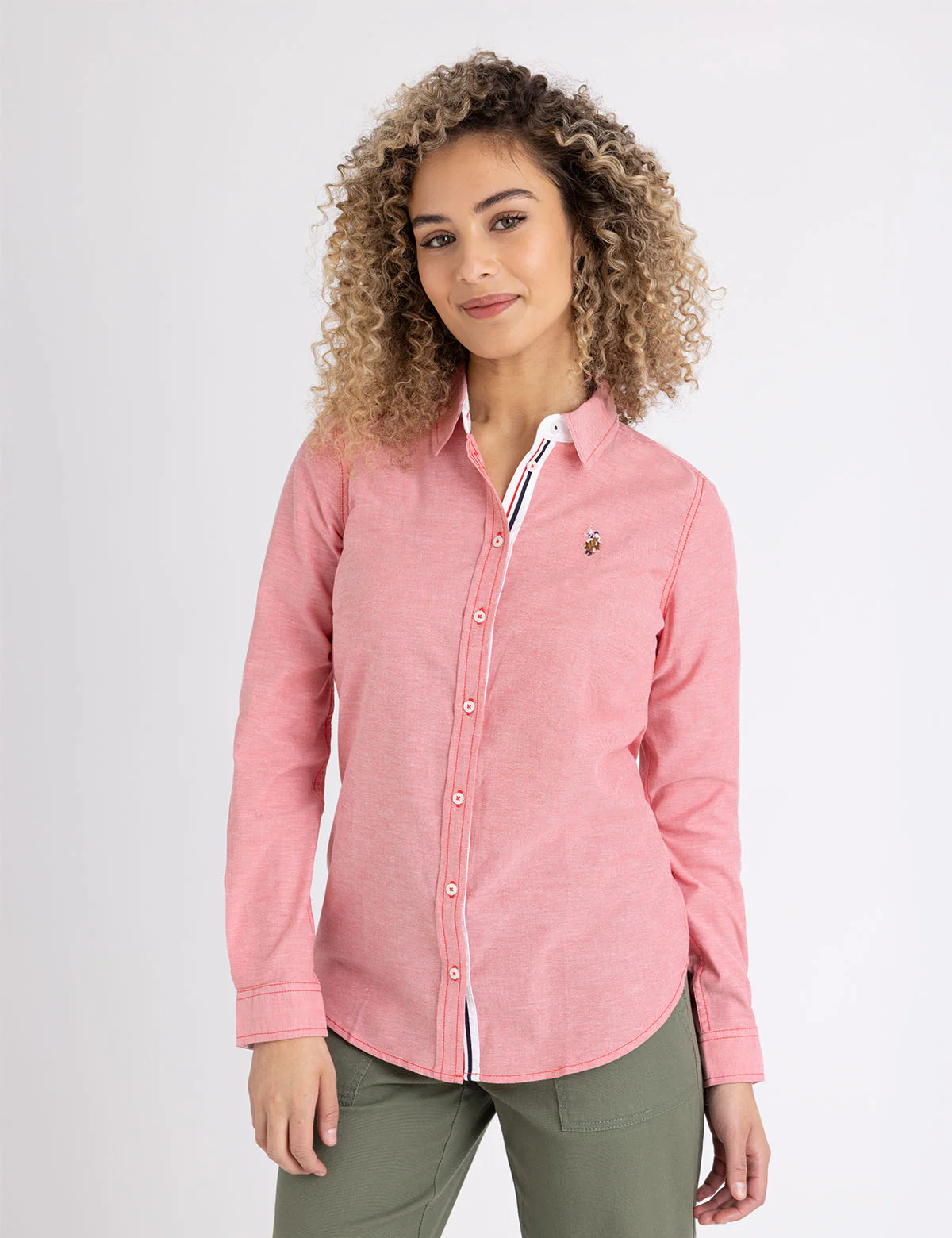 LONG SLEEVE SOLID STRETCH OXFORD SHIRT - Image 15