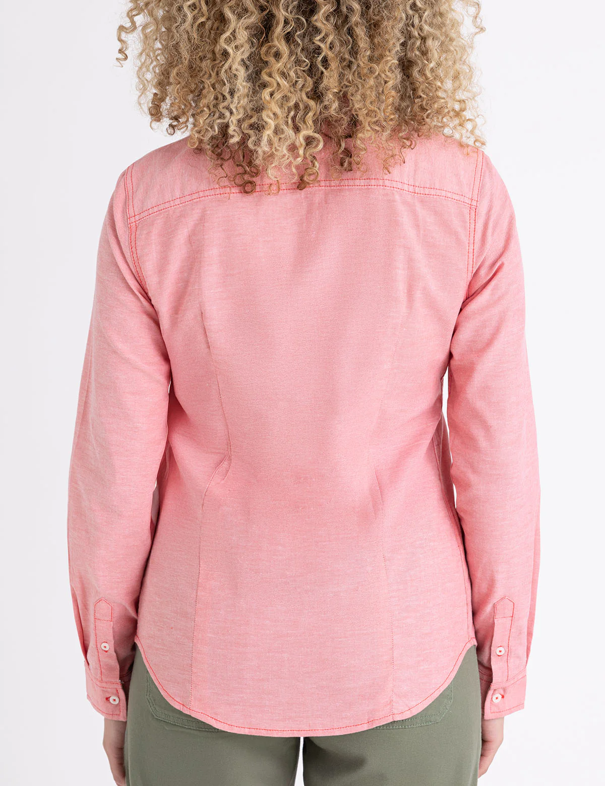 LONG SLEEVE SOLID STRETCH OXFORD SHIRT - Image 17